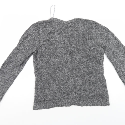 BM Womens Grey   Cardigan Jumper Size M