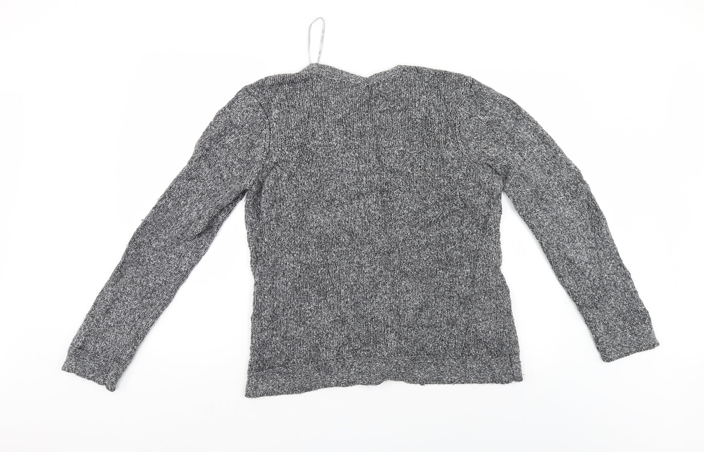 BM Womens Grey   Cardigan Jumper Size M