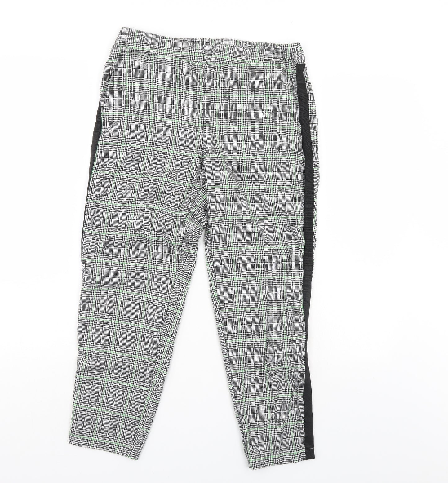 Primark Womens Multicoloured Check  Trousers  Size 12 L25 in