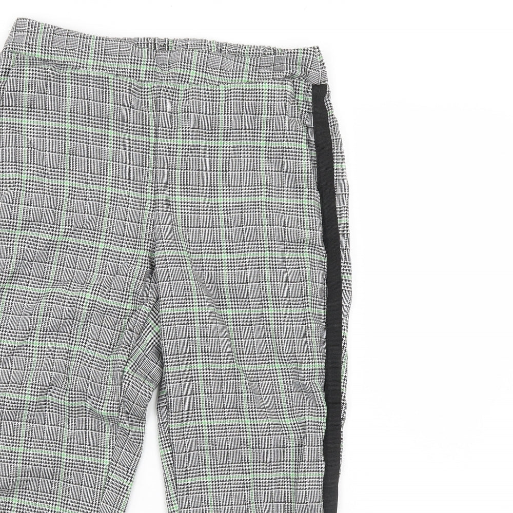 Primark Womens Multicoloured Check  Trousers  Size 12 L25 in