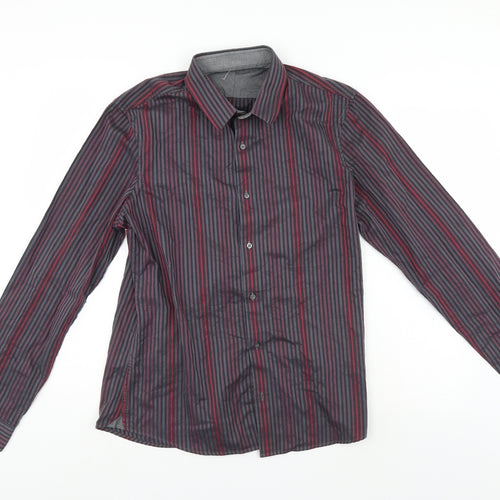 NEXT Mens Multicoloured Striped   Button-Up