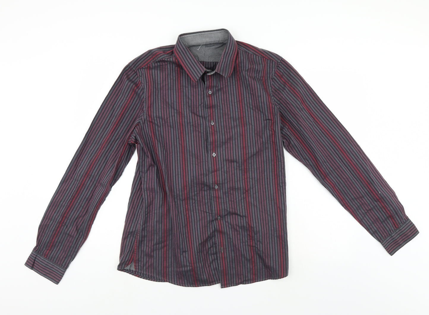 NEXT Mens Multicoloured Striped   Button-Up