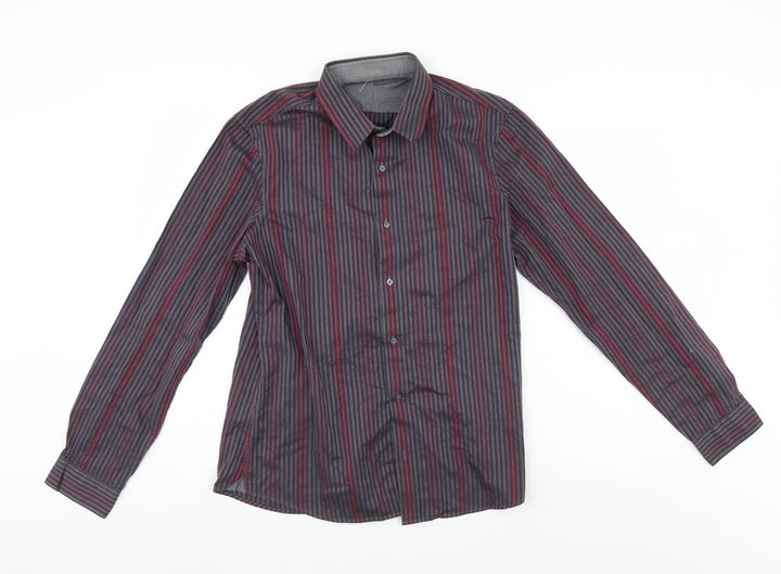 NEXT Mens Multicoloured Striped   Button-Up