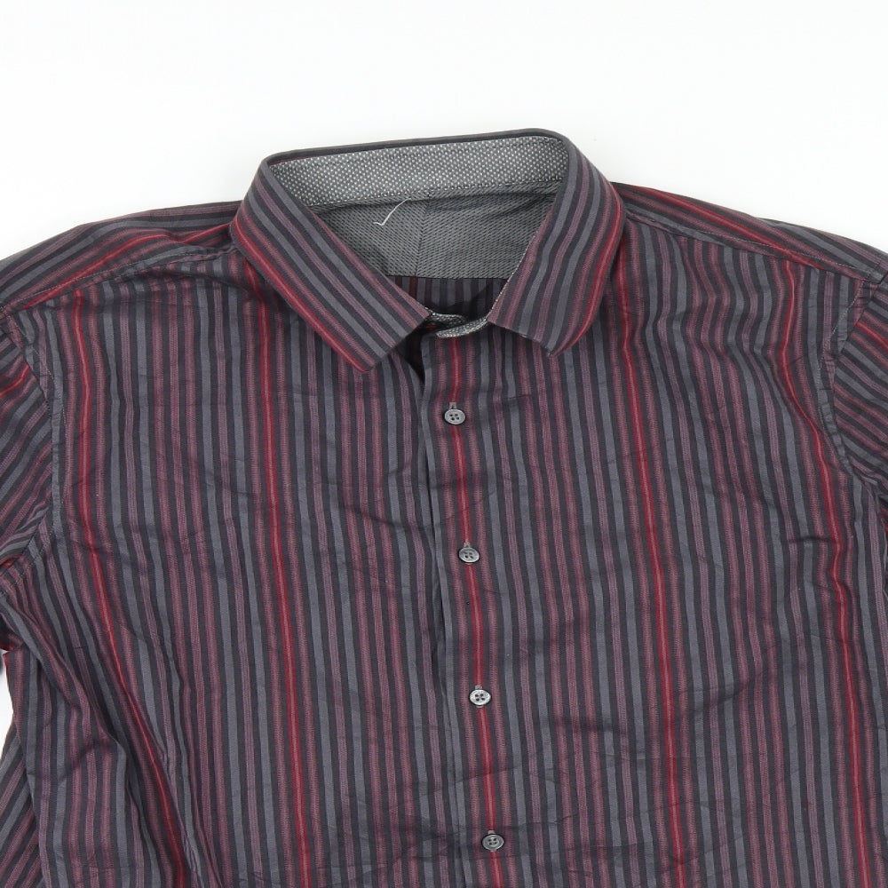 NEXT Mens Multicoloured Striped   Button-Up
