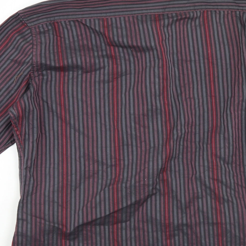 NEXT Mens Multicoloured Striped   Button-Up