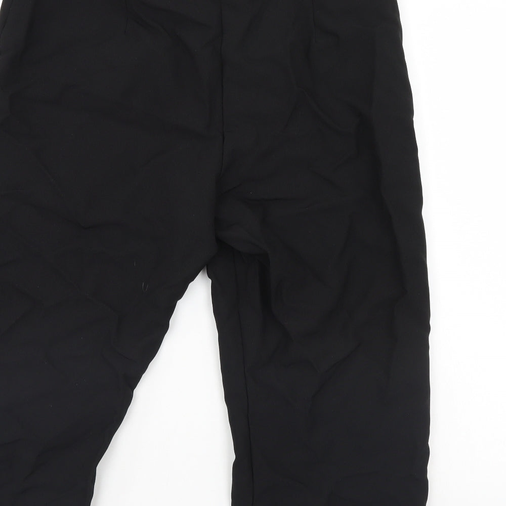 BM Womens Black   Cropped Trousers Size 14 L20 in