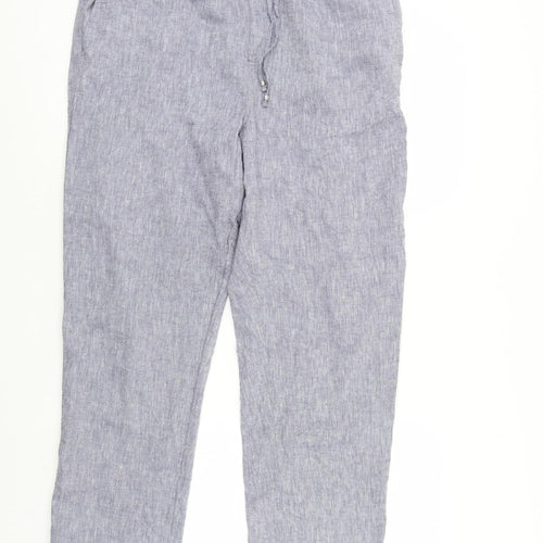F&F Womens Blue   Trousers  Size 18 L27 in - Elastic Waist