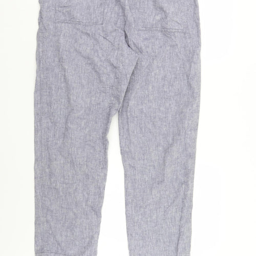 F&F Womens Blue   Trousers  Size 18 L27 in - Elastic Waist