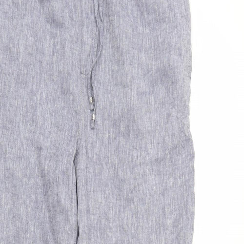 F&F Womens Blue   Trousers  Size 18 L27 in - Elastic Waist