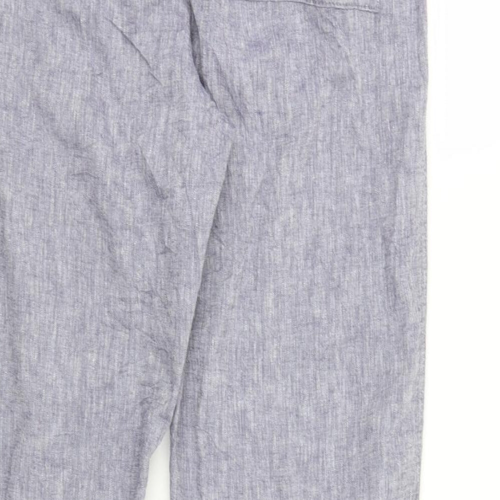 F&F Womens Blue   Trousers  Size 18 L27 in - Elastic Waist