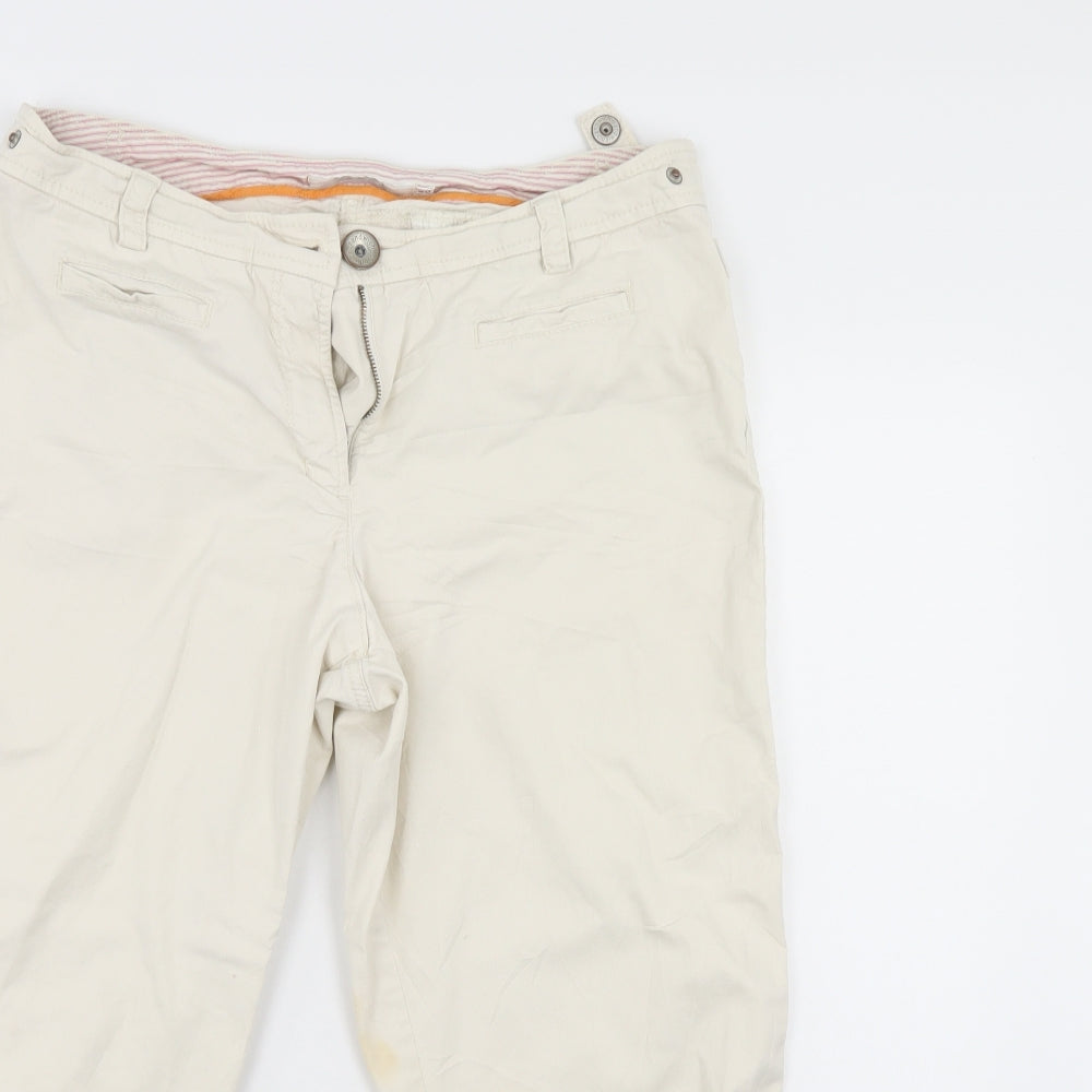 Dublin Womens Ivory  Denim Cropped Jeans Size 16 L22 in