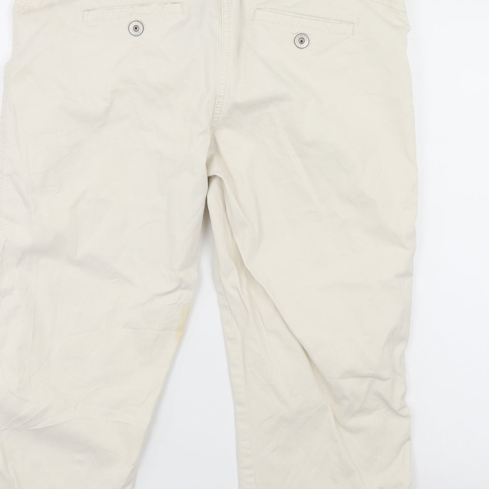 Dublin Womens Ivory  Denim Cropped Jeans Size 16 L22 in