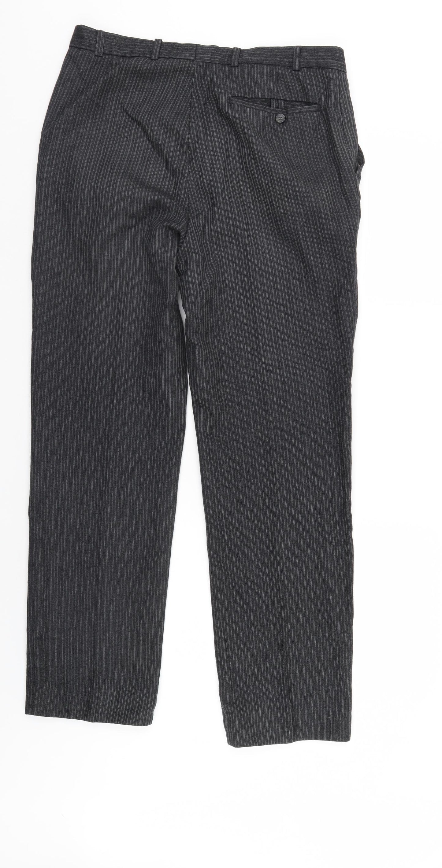 Burton Mens Grey Striped  Sweatpants Trousers Size 34 L31 in