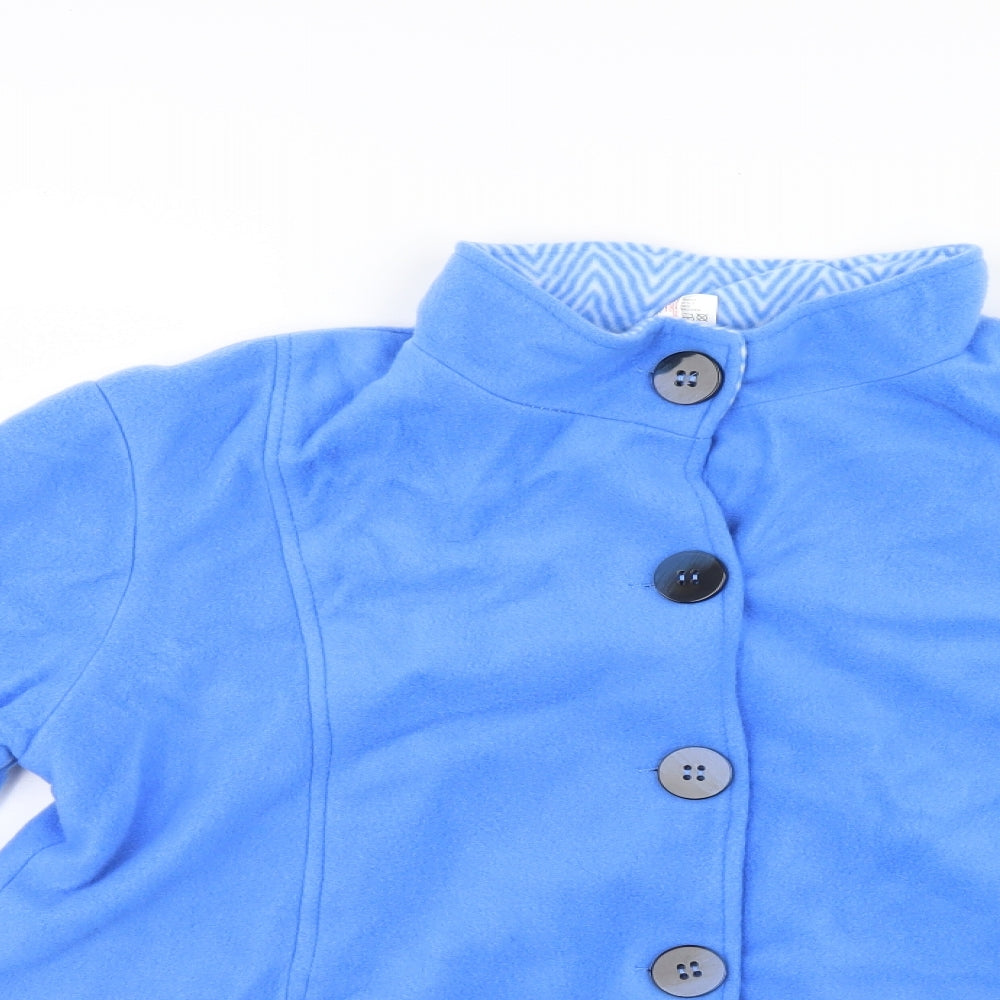 Anne De Lancay Womens Blue   Quilted Coat Size M