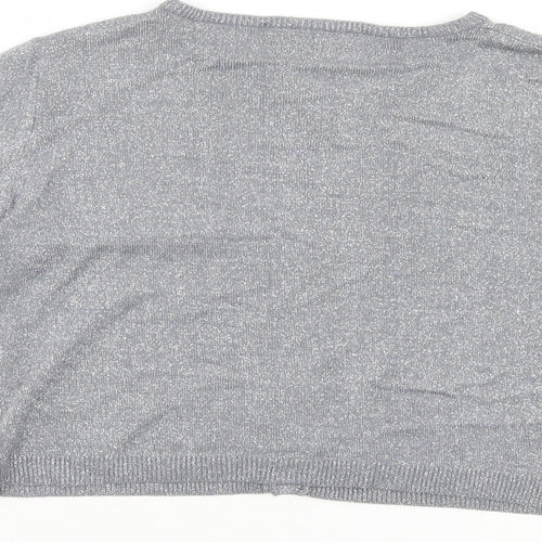 Suchita Womens Silver   Cardigan Jumper Size 4