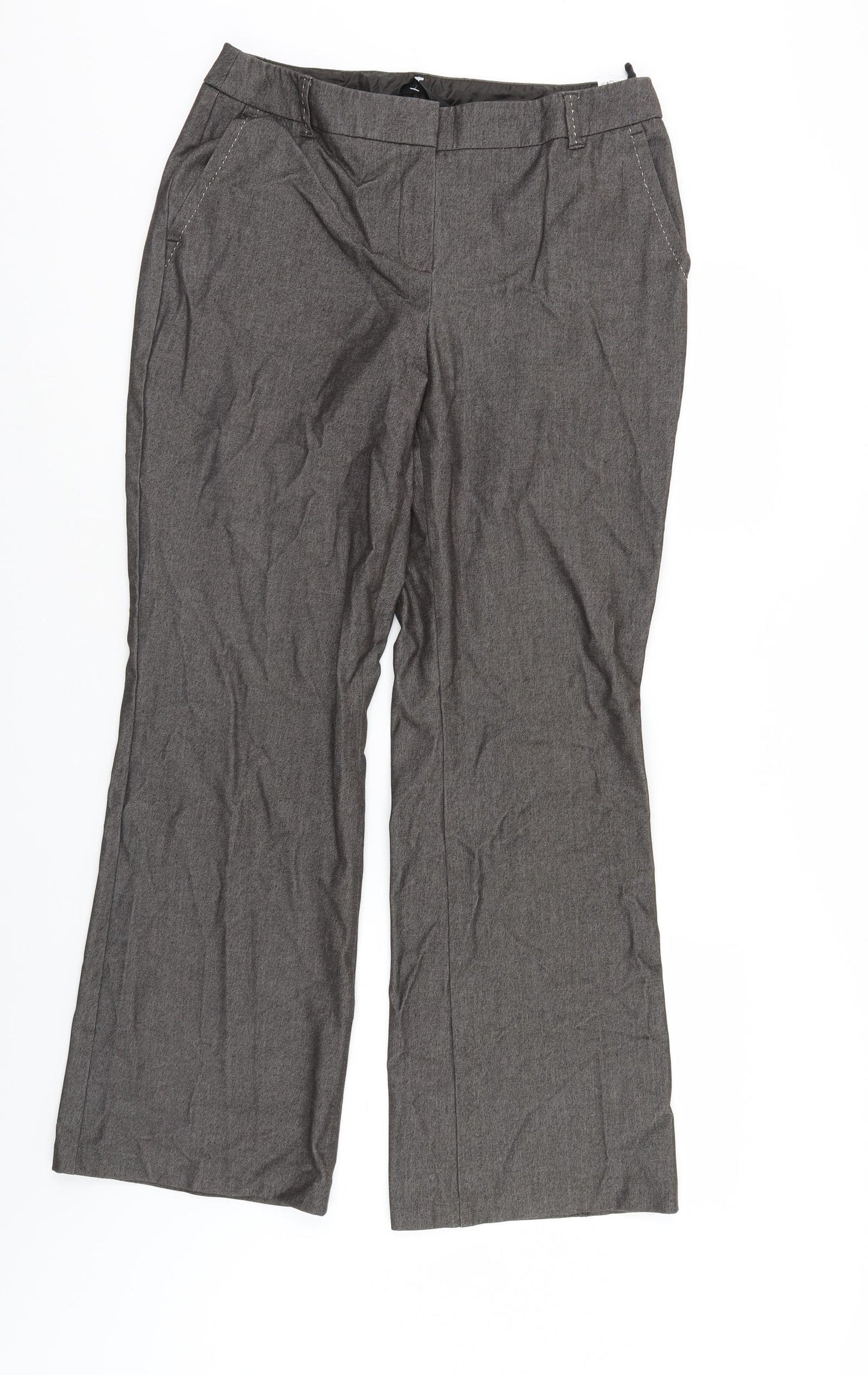 Marks and Spencer Womens Brown   Trousers  Size 12 L30 in