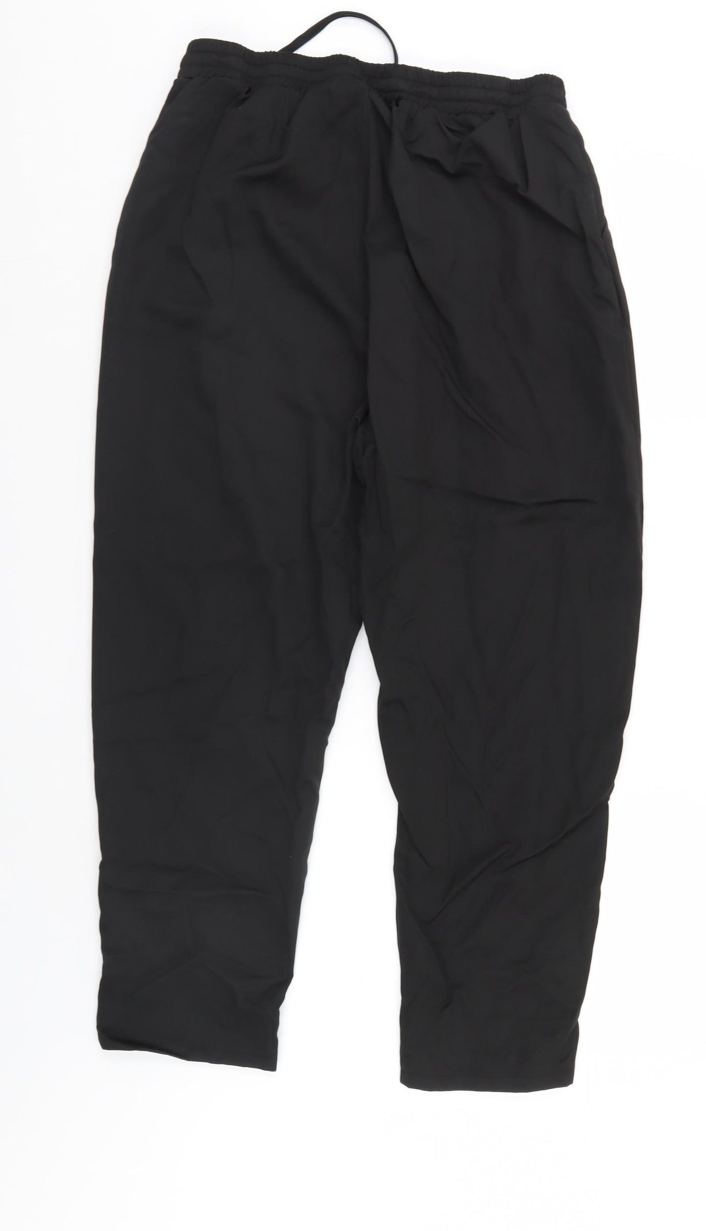 PRETTYLITTLETHING Womens Black   Trousers  Size 14 L25 in