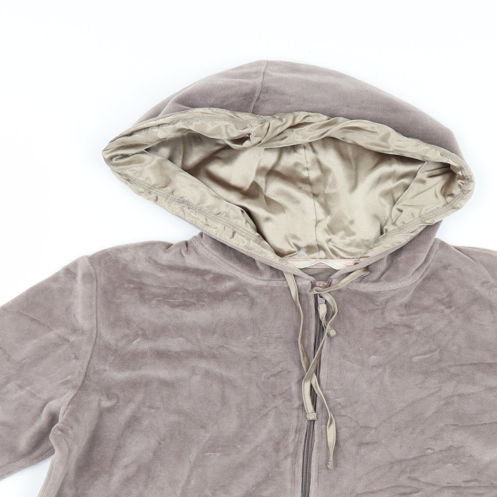 Marks and Spencer Womens Grey   Full Zip Hoodie Size 12