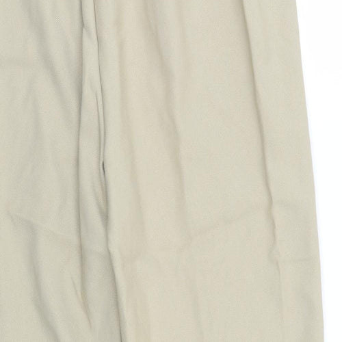 Unity Womens Beige   Trousers  Size 16 L25 in - Elastic Waist