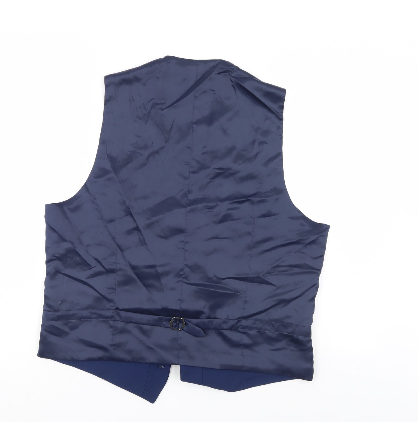M&S Mens Blue    Suit Waistcoat Size L