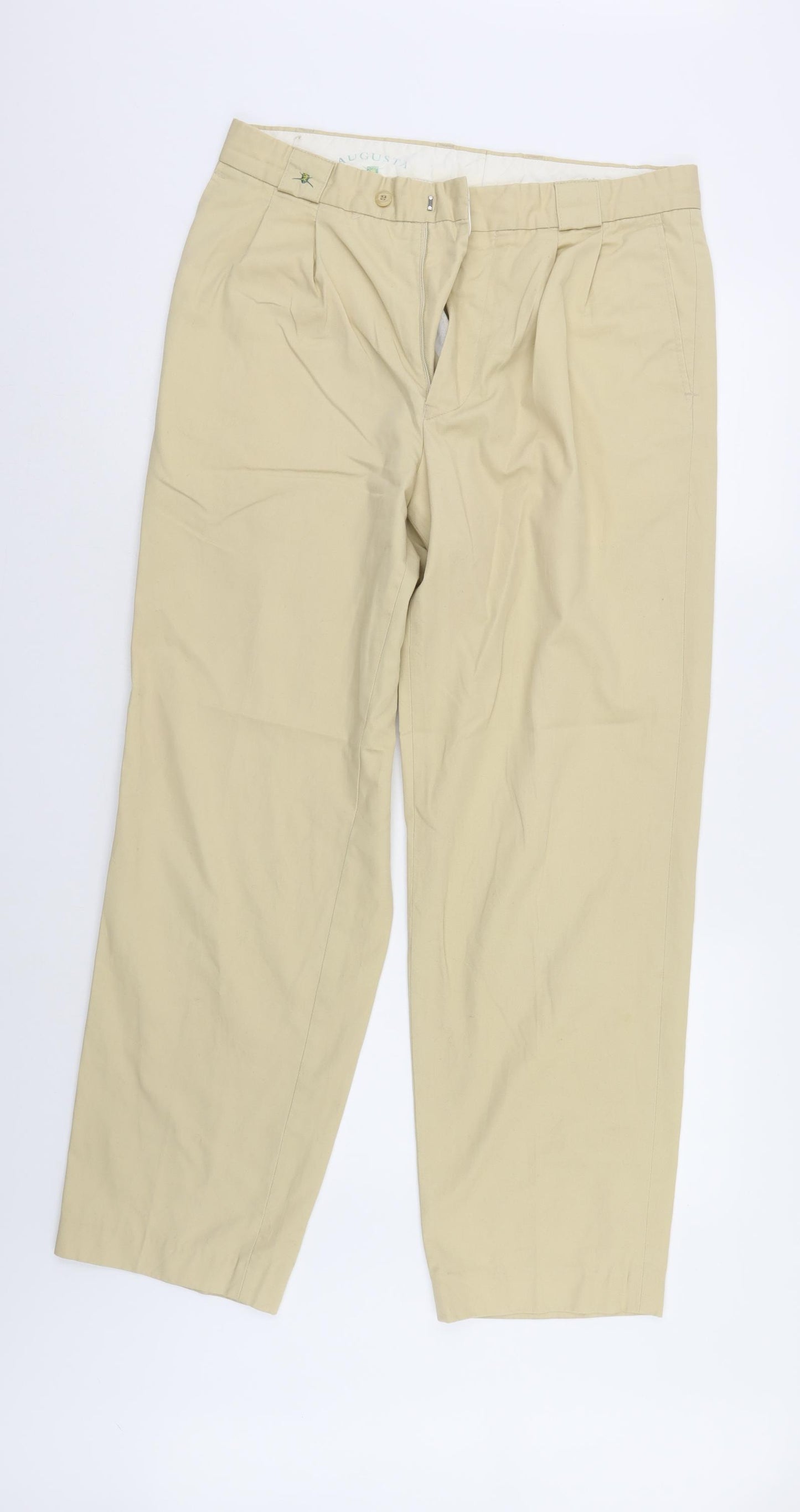 Augusta Mens Yellow   Trousers  Size 34 L30 in