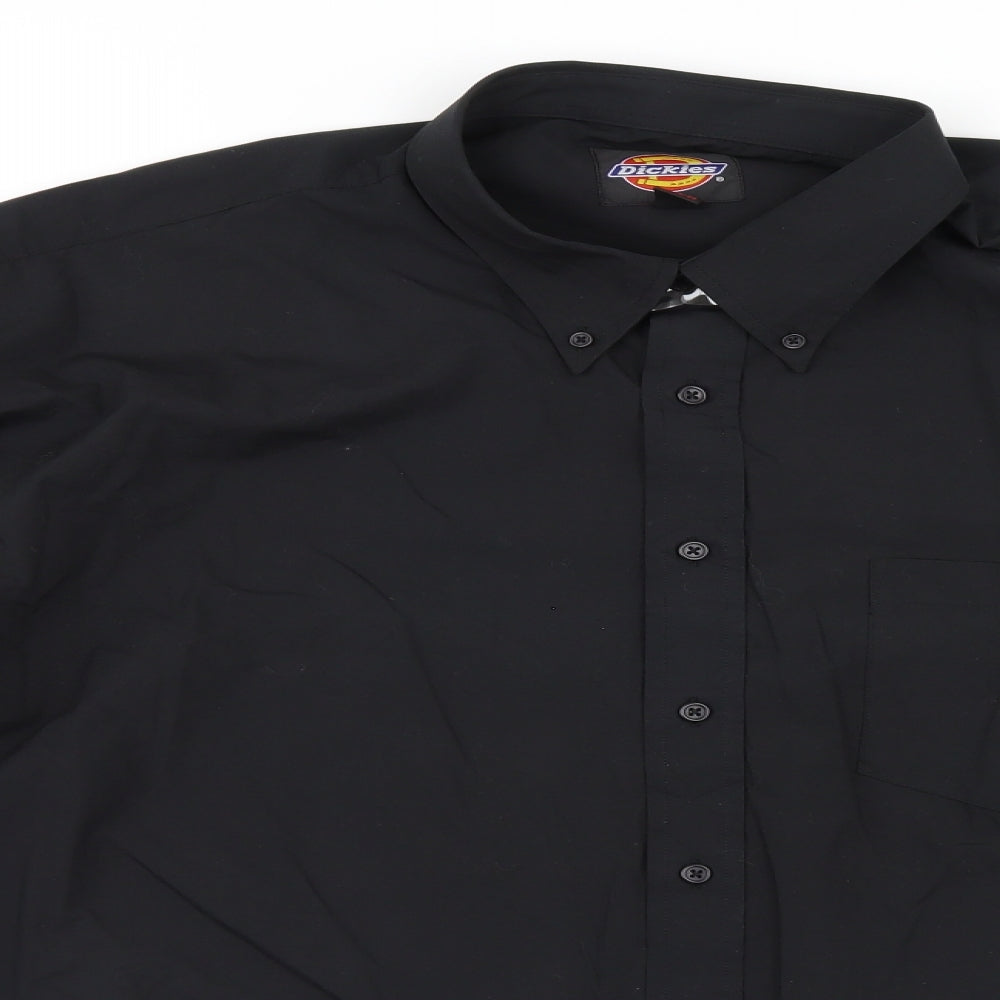 Dickies Mens Black    Dress Shirt Size 2XL