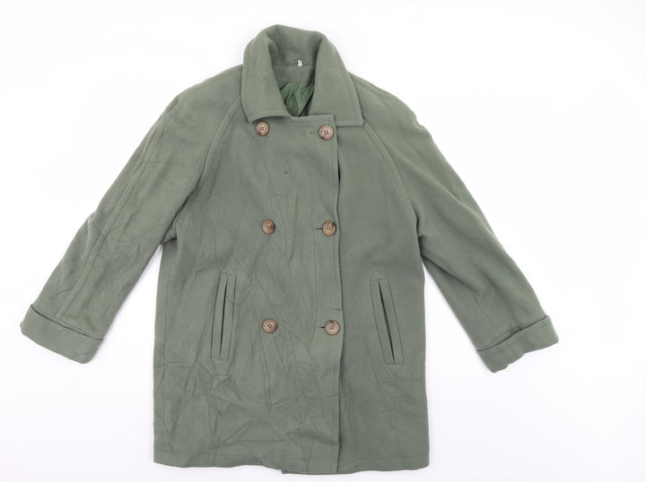 Edinburgh Womens Green Motorcycle Jacket Coat Size 12