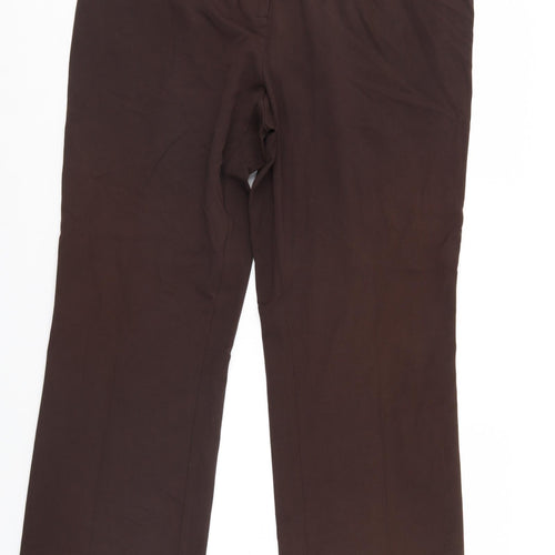 M&Co Womens Brown   Trousers  Size 20 L27 in