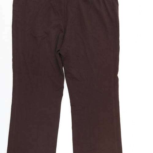 M&Co Womens Brown   Trousers  Size 20 L27 in