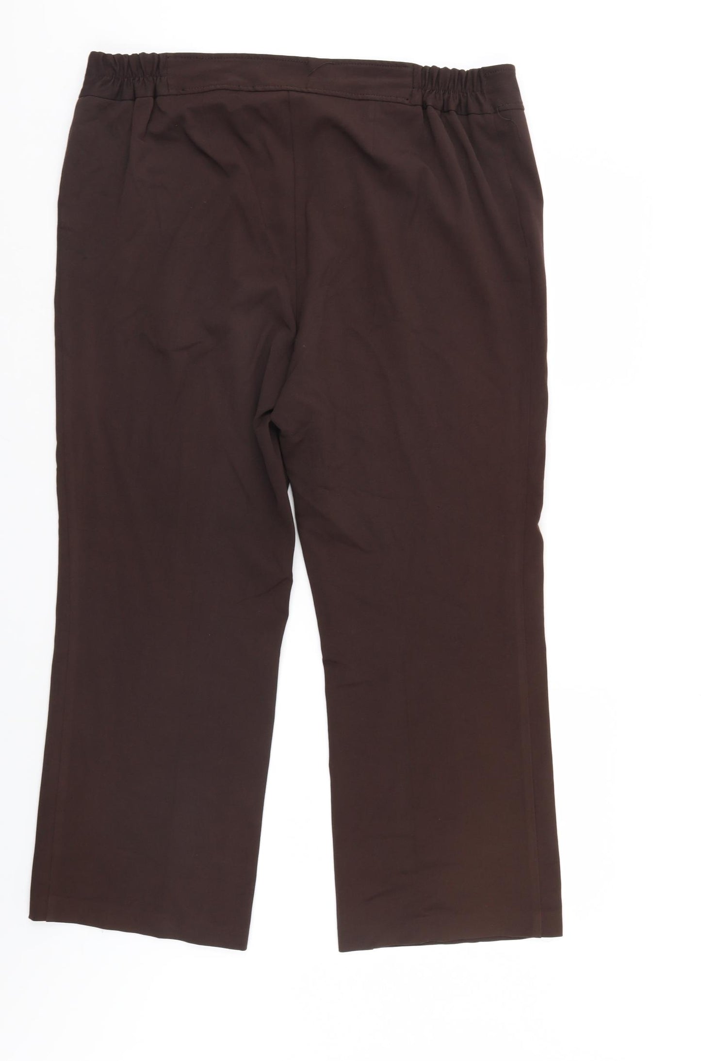 M&Co Womens Brown   Trousers  Size 20 L27 in