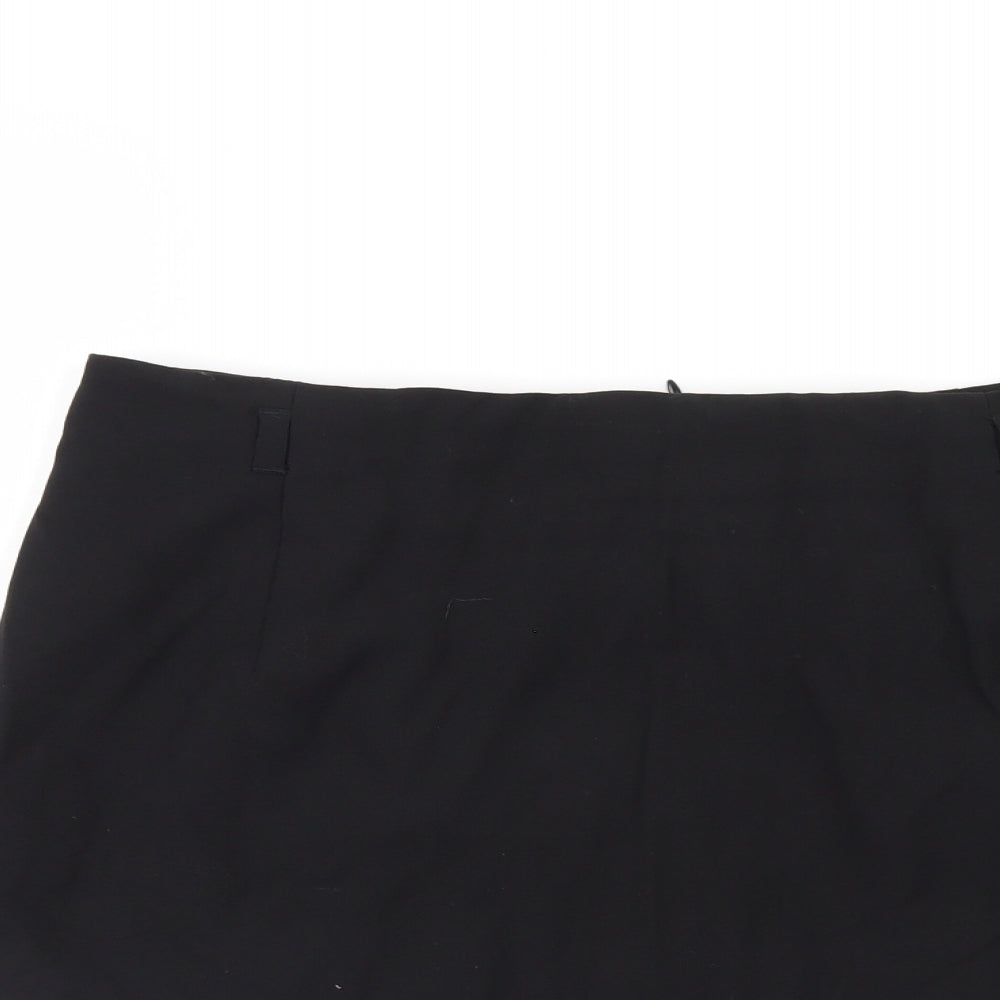 M&S Womens Black   A-Line Skirt Size 14