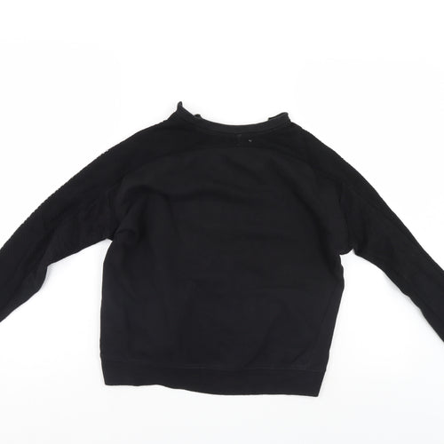 Zara Womens Black   Pullover Sweatshirt Size S
