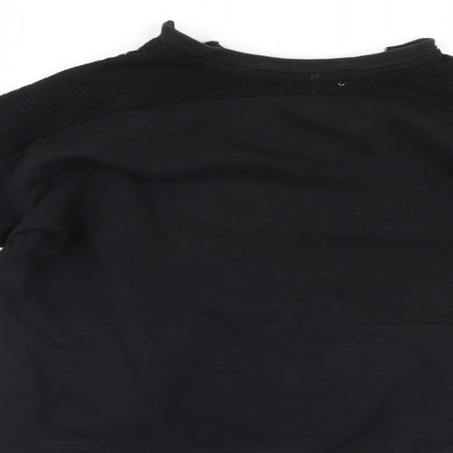 Zara Womens Black   Pullover Sweatshirt Size S