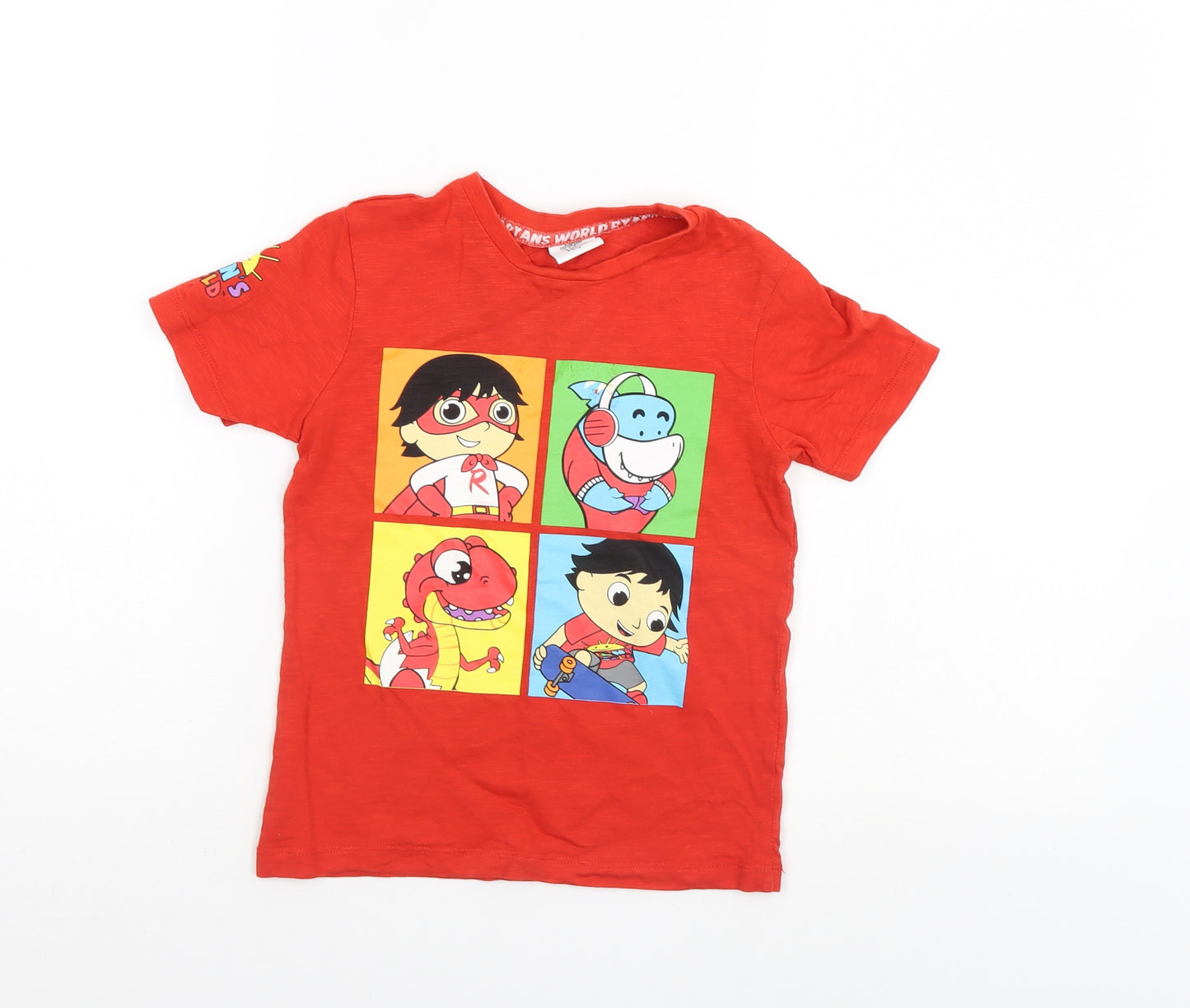 Ryans world Boys Red   Basic Polo Size 5-6 Years