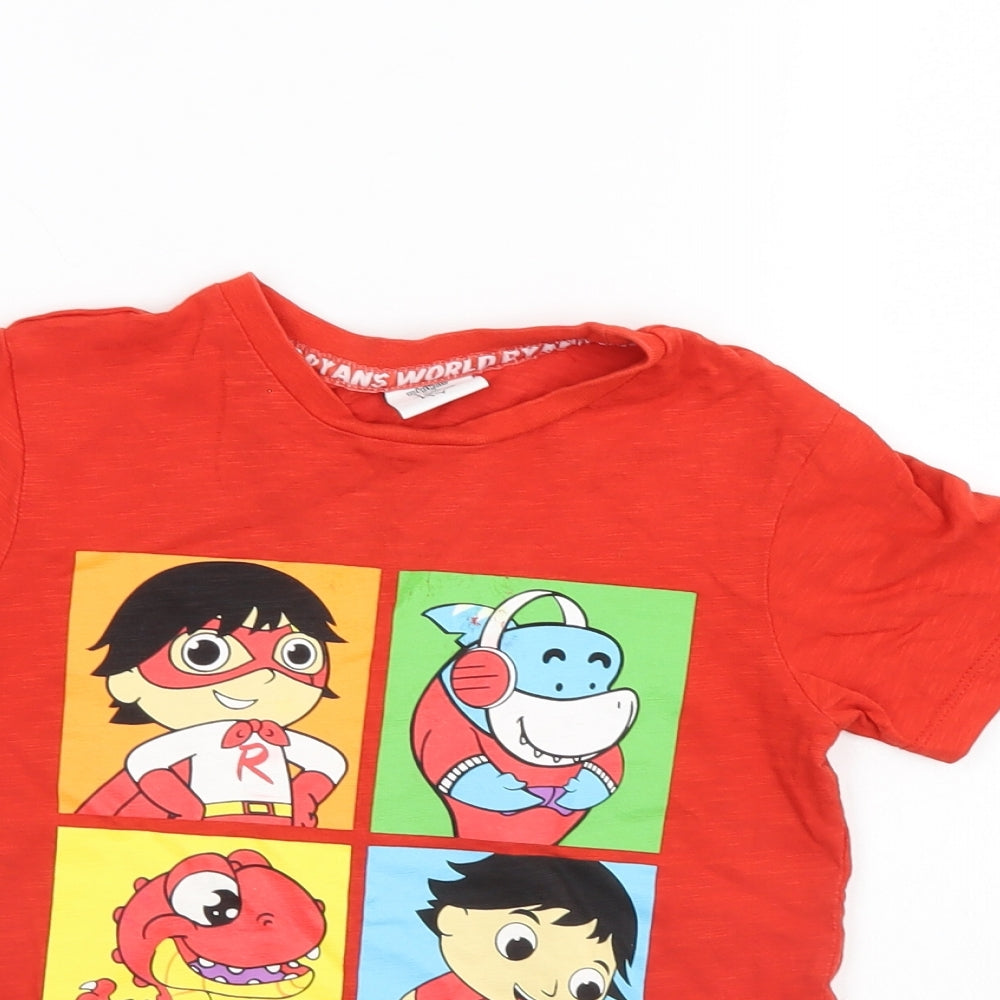 Ryans world Boys Red   Basic Polo Size 5-6 Years