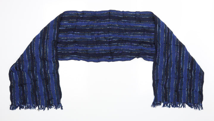 Per Una Womens Blue Striped   Scarf