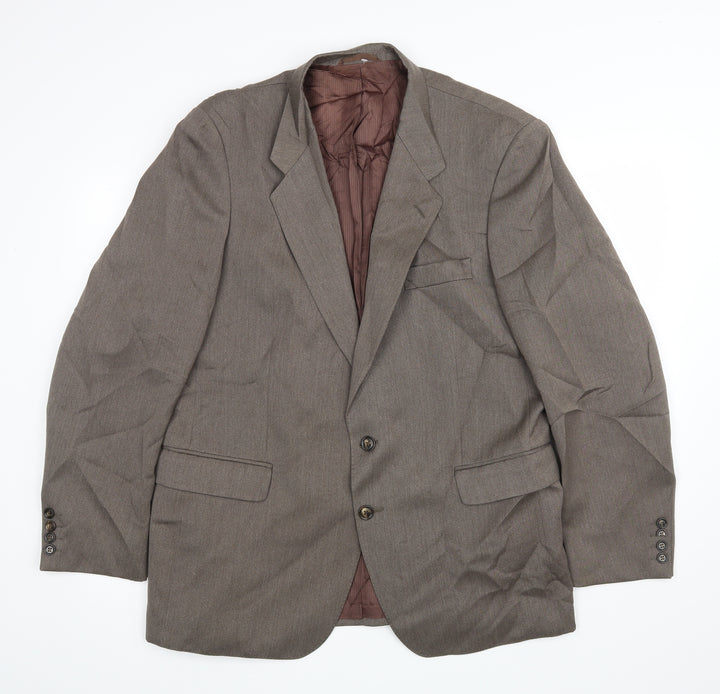 Mr Harry Mens Brown Jacket Blazer Size 44
