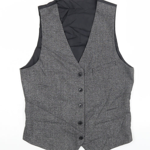 H&M Mens Grey   Jacket Suit Waistcoat Size 36