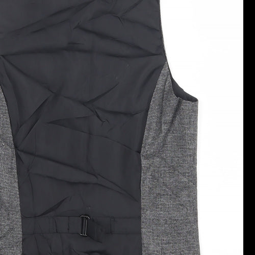 H&M Mens Grey   Jacket Suit Waistcoat Size 36