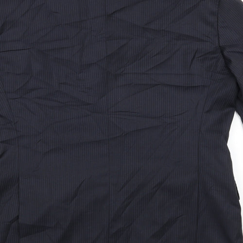 Trial Mens Blue Striped  Jacket Blazer