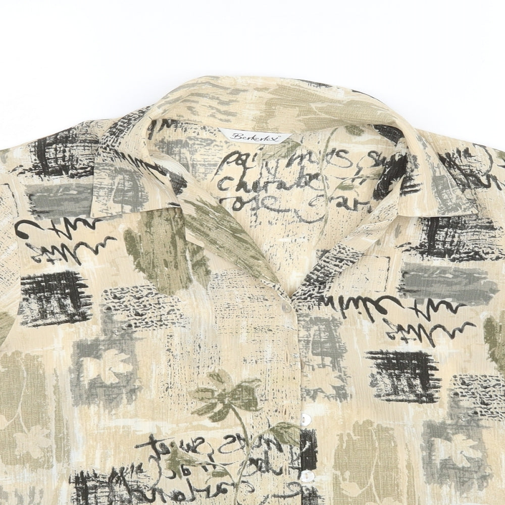 Berketex Womens Beige   Basic Blouse Size 14