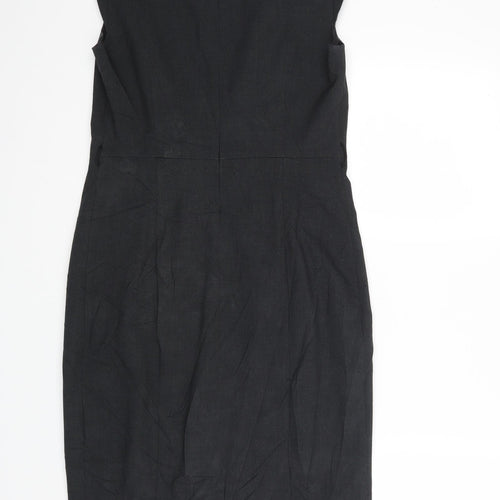 M&S Womens Grey   Pencil Dress  Size 10