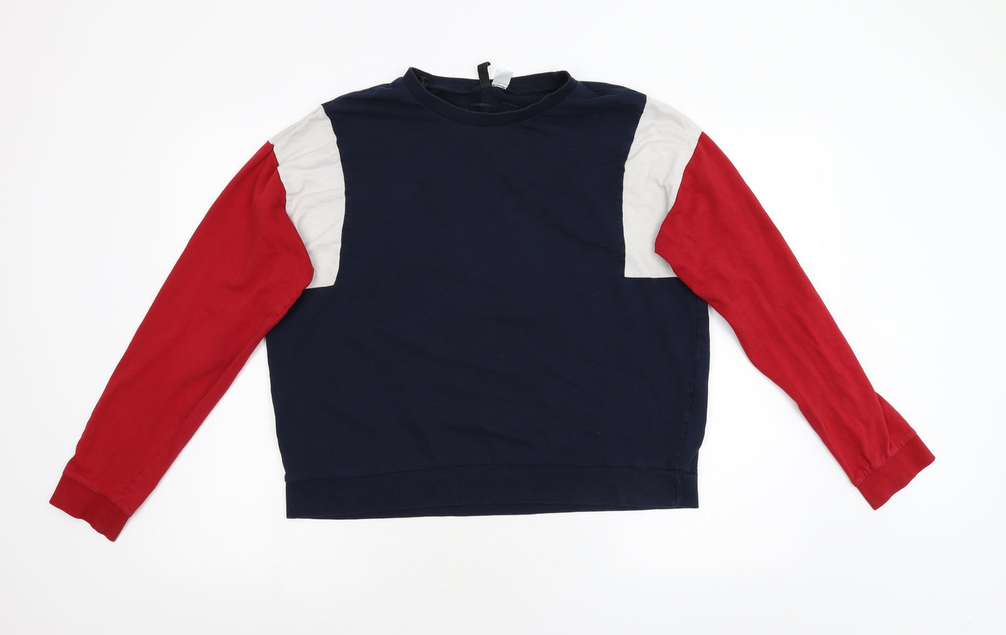 Divided Womens Multicoloured Colourblock  Pullover Sweatshirt Size L