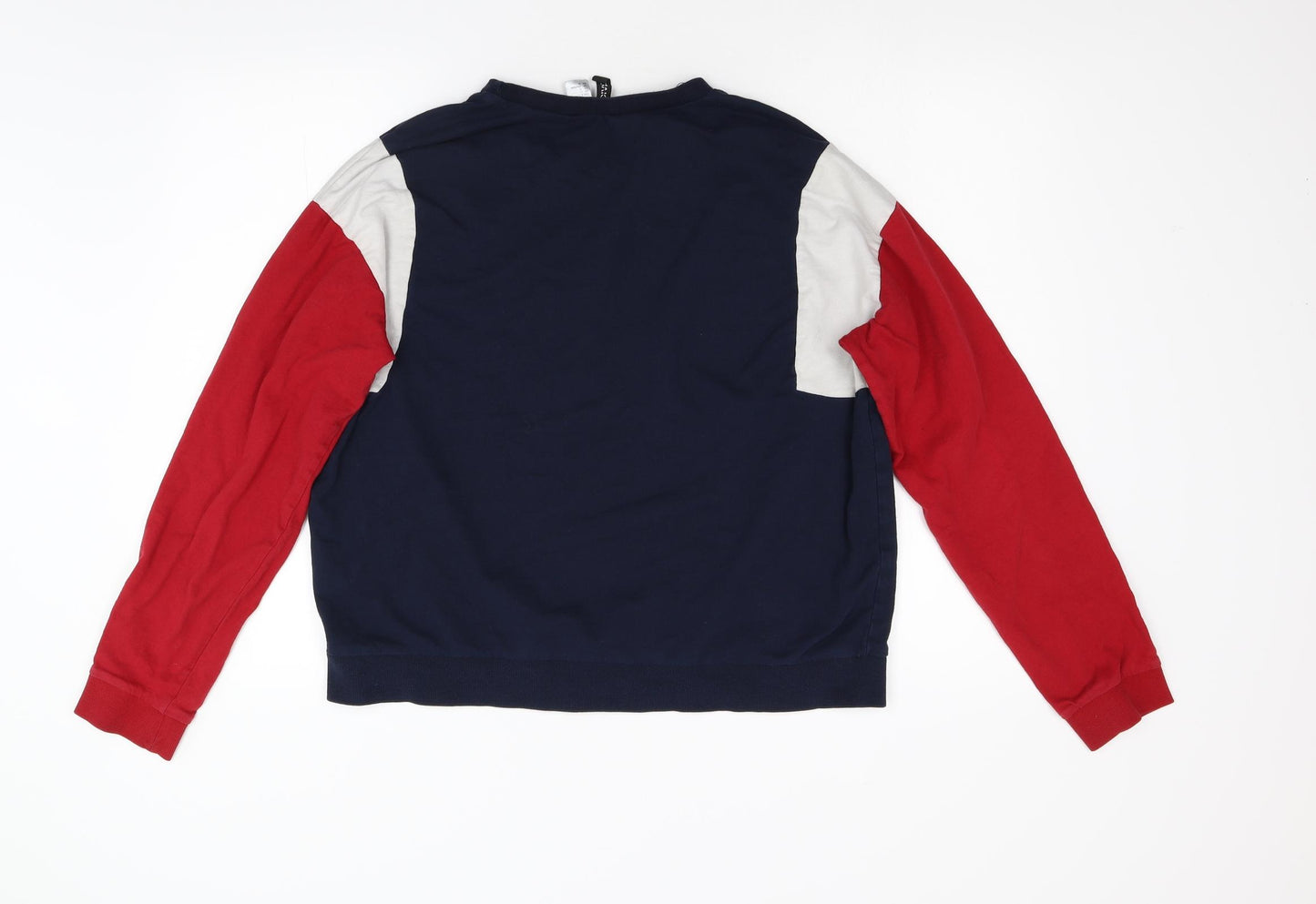 Divided Womens Multicoloured Colourblock  Pullover Sweatshirt Size L
