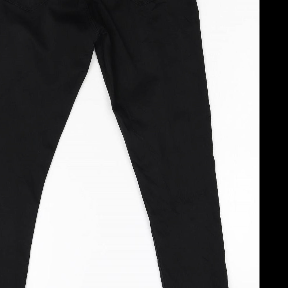 Topshop Womens Black  Denim Skinny Jeans Size 32 L28 in