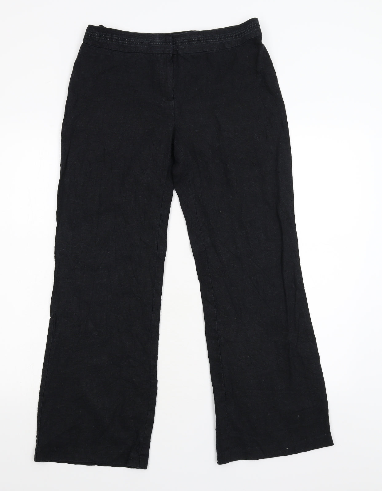 Marks & Spencer Womens Black   Trousers  Size 10 L28 in