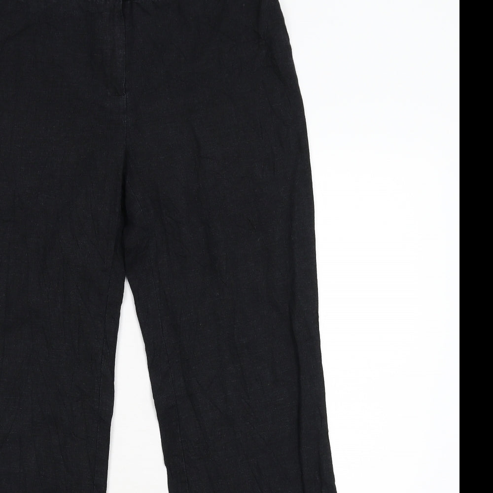 Marks & Spencer Womens Black   Trousers  Size 10 L28 in