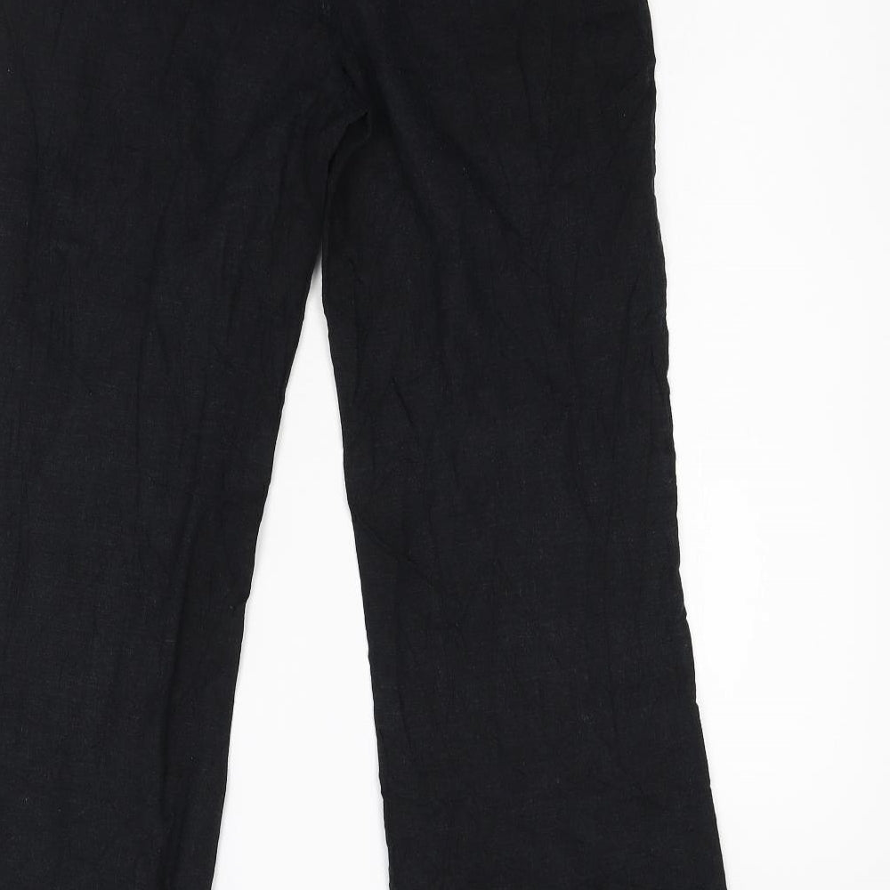 Marks & Spencer Womens Black   Trousers  Size 10 L28 in