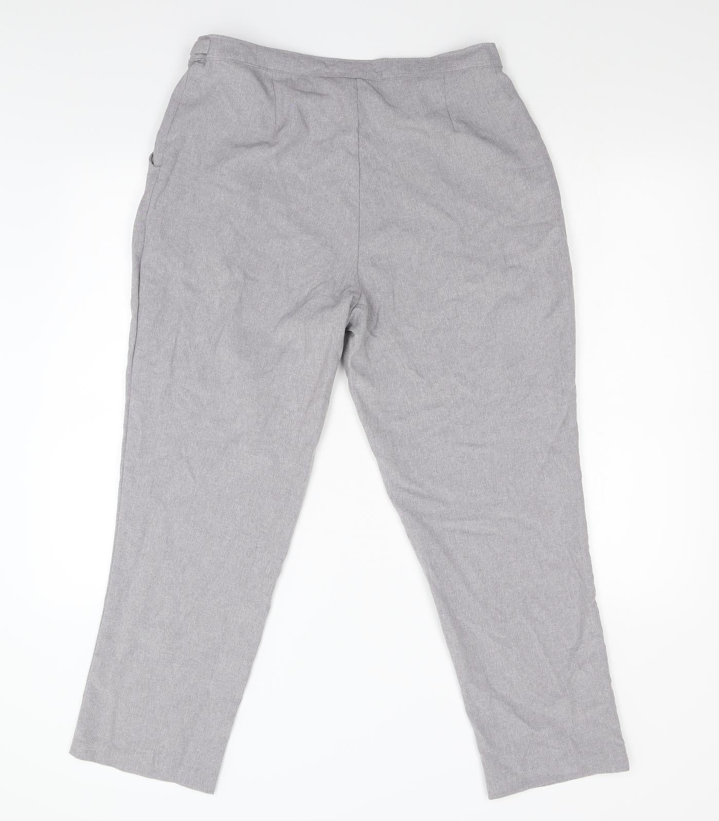 Damart Womens Grey   Chino Trousers Size 14 L26 in