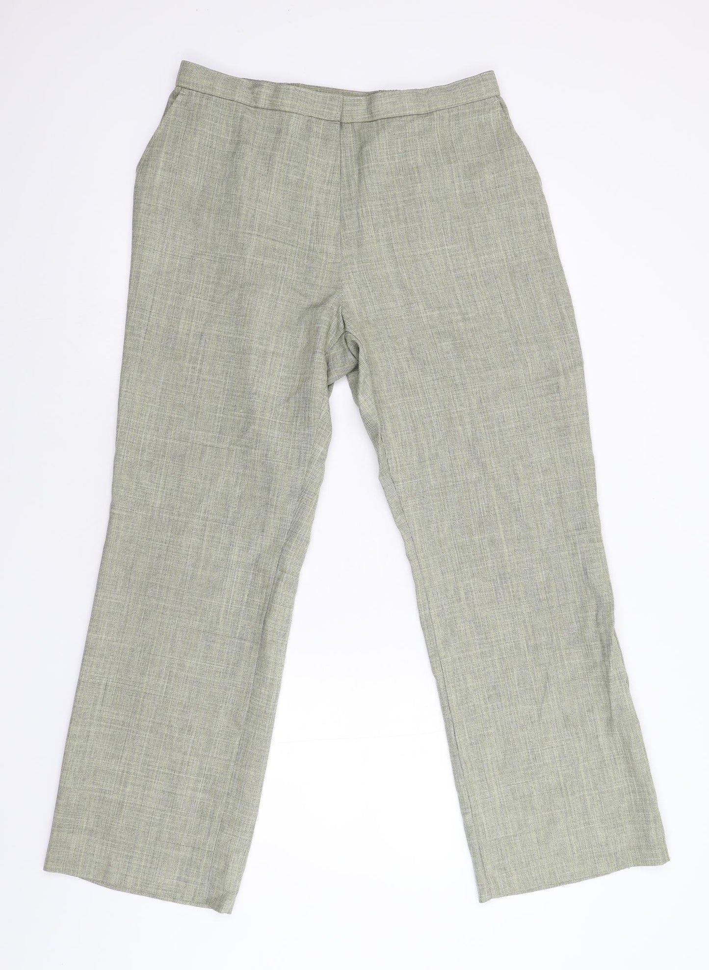 Marks & Spencer Womens Green   Trousers  Size 14 L29 in